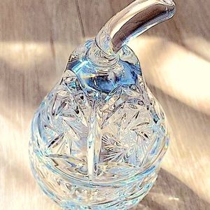 PEAR SHAPED CRYSTAL CONTAINER